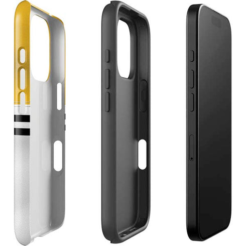 NFL Pittsburgh Steelers White Striped iPhone 16 Pro Impact Case